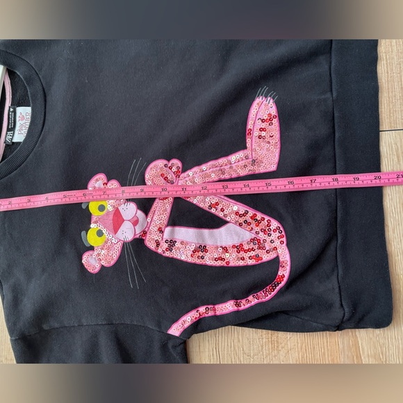 Zara Black Sweater with Pink Panther Graphic - Picture 8 of 9